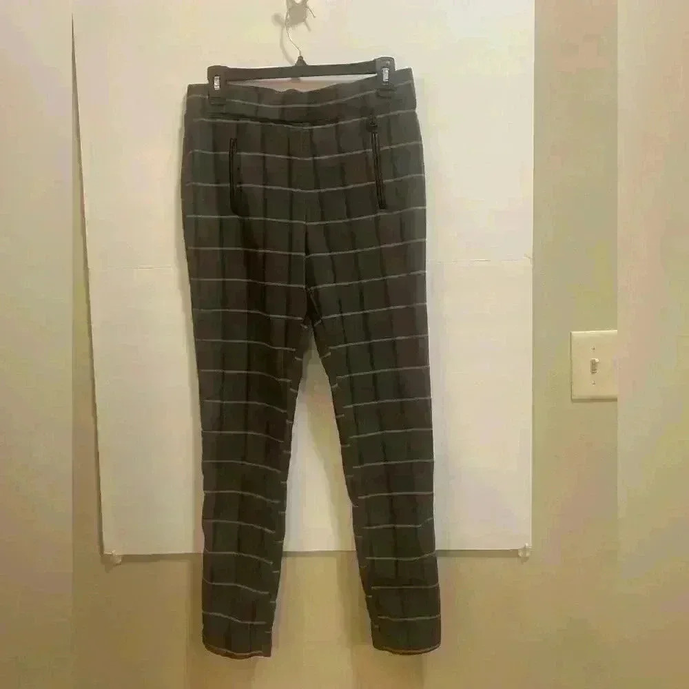 Calvin Klein Pull on Plaid work pants
